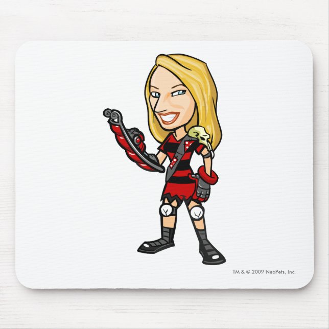 Viola Krawk Island Staff Player Mouse Pad (Front)