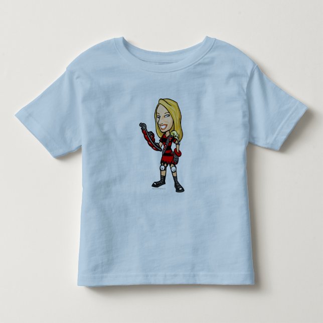 Viola Krawk Island Staff Player Toddler T-shirt (Front)