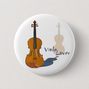 Viola Lover Pinback Button