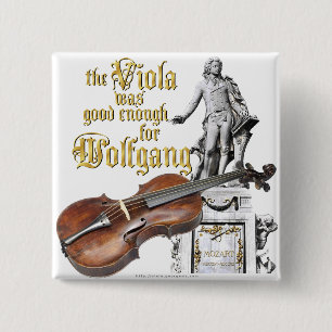 Viola & Mozart Button