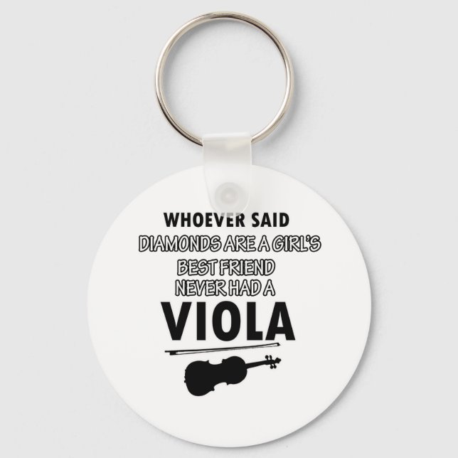 Viola music designs keychain (Front)