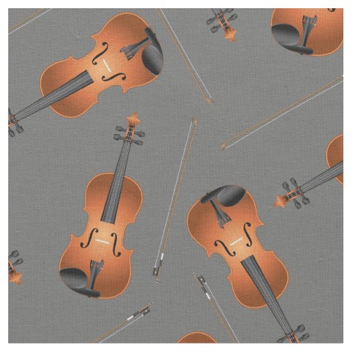 Viola Music Musician Room Decor Grey Fabric