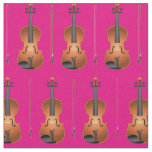 Viola Music Musician Room Decor Pink Fabric