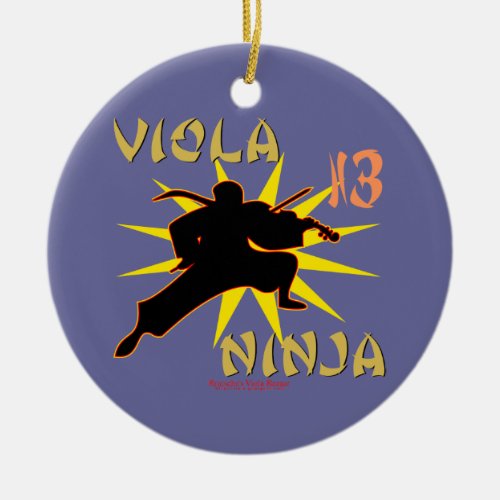 Viola Ninja Ceramic Ornament