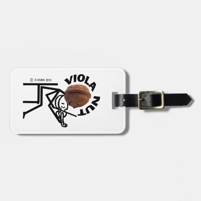 Viola Nut Luggage Tag (Front Horizontal)