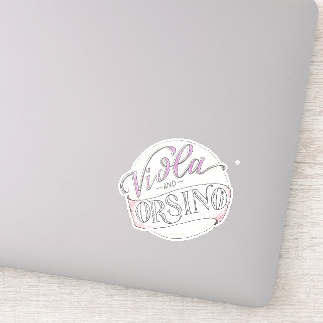 Viola + Orsino Sticker (Detail)