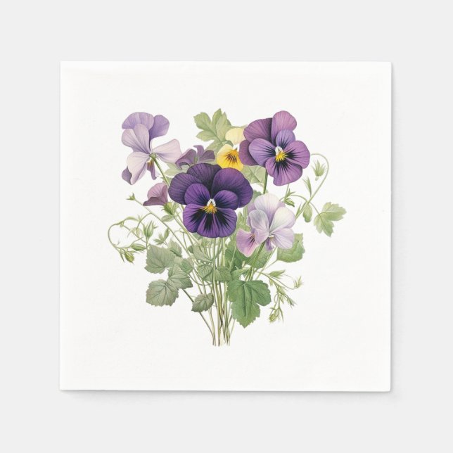 Viola Paper Napkins (Front)