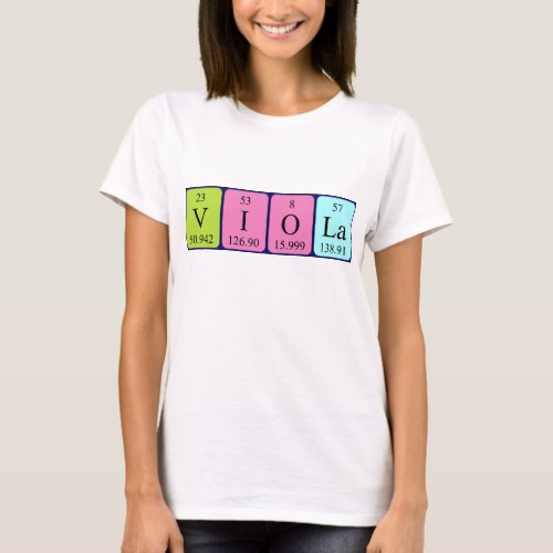Viola Periodic Table Violist T-Shirt