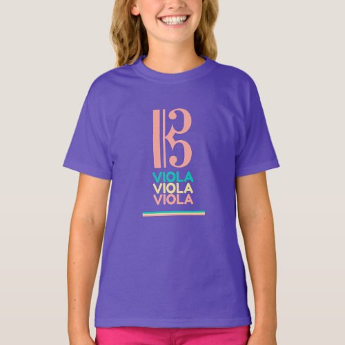 Viola Pink Alto Clef T_Shirt