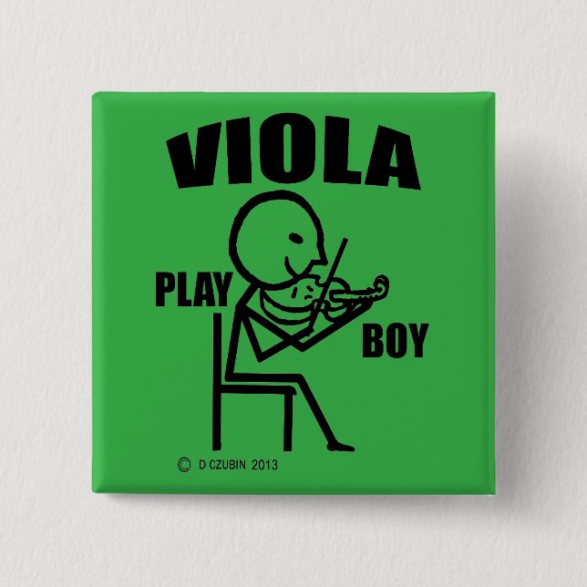 Viola Play Boy Button (Front)
