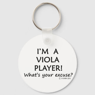 Viola Player Excuse Keychain