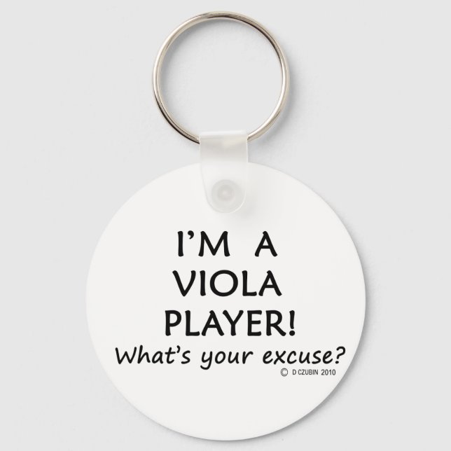 Viola Player Excuse Keychain (Front)
