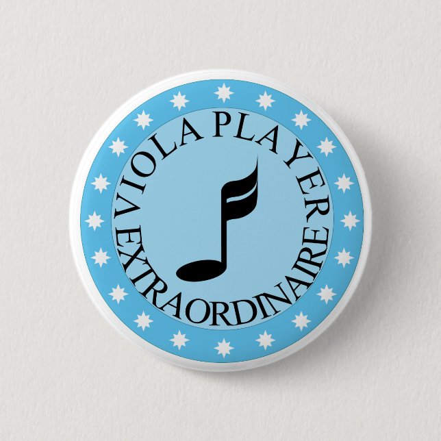 Viola Player Extraordinaire Button (Front)