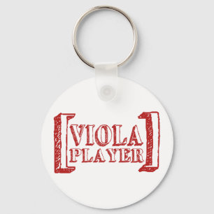 Viola Player Keychain