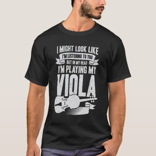 Viola Player Music Instrument Violist Gift T_Shirt