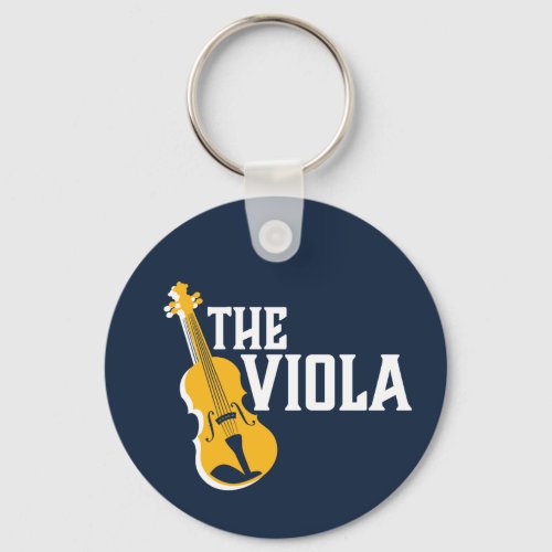Viola Player Vintage Retro Orchestra Opera Music Keychain