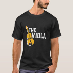 Viola Player Vintage Retro Orchestra Opera Music T-Shirt