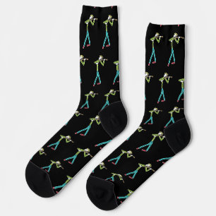 Viola Playing Stickman Socks