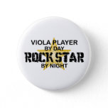 Viola Rock Star by Night Pinback Button