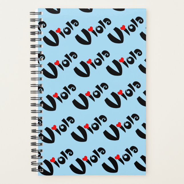 Viola Small Heart Planner (Front)