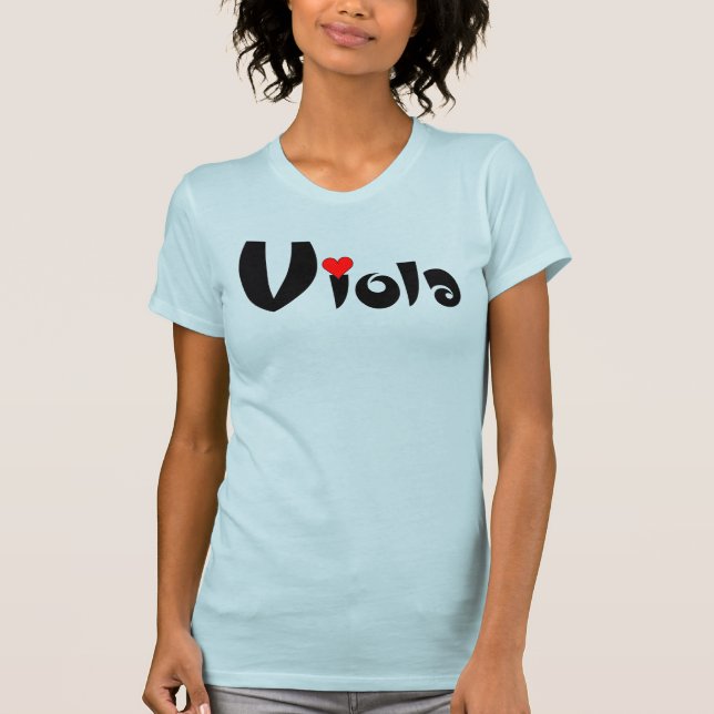Viola Small Heart T-Shirt (Front)
