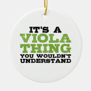 Viola Thing Ceramic Ornament