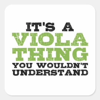 Viola Thing Square Sticker