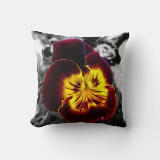 Viola Throw Pillow (Front)