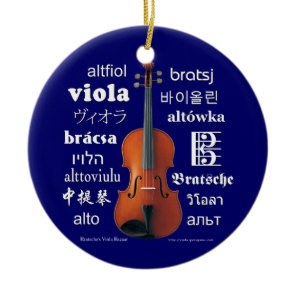 Viola Translations Ceramic Ornament