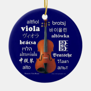 Viola Translations Ceramic Ornament