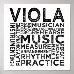 Viola Typography Poster