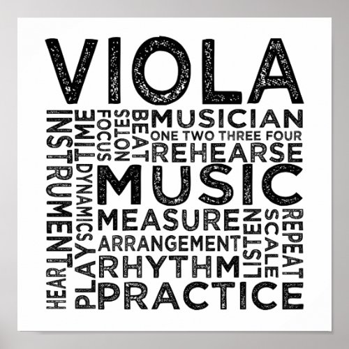 Viola Typography Poster