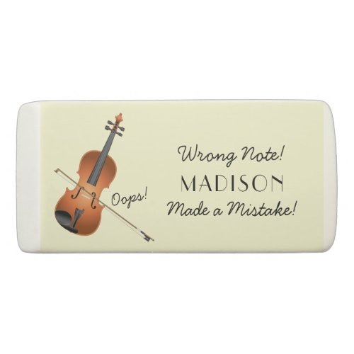 Viola Violin Music Teacher Musician Eraser