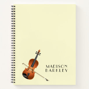 Viola Violin Music Teacher Musician Notebook