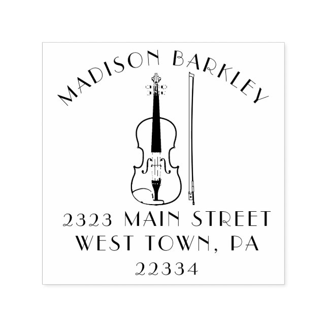Viola Violin Music Teacher Musician Self-inking Stamp (Design)