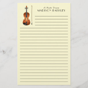 Viola Violin Music Teacher Musician Stationery