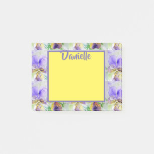 Viola Watercolor Art Womans Name Post It Notes