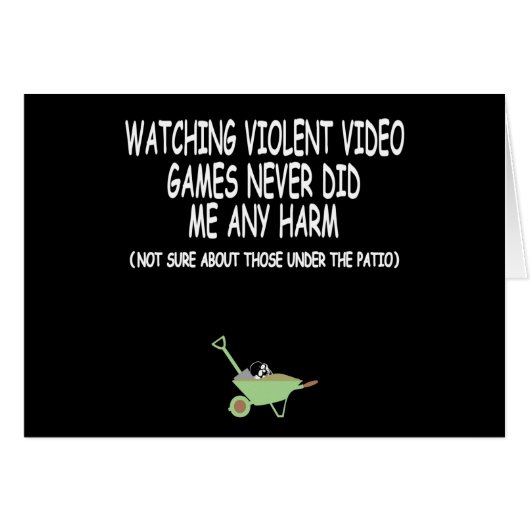 Violent video gamer cards (Front Horizontal)