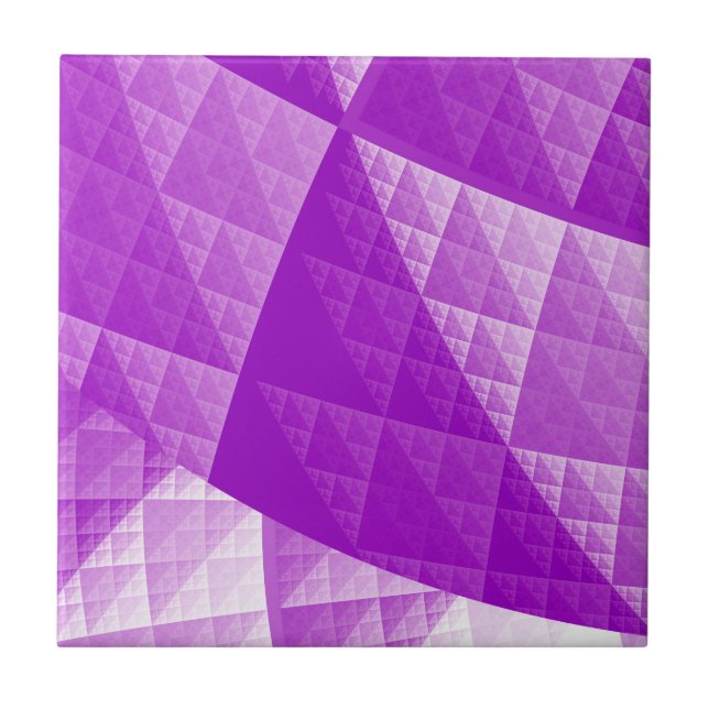 Violet abstract pattern tile (Front)