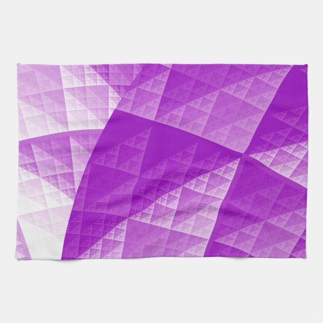 Violet abstract pattern towel (Horizontal)