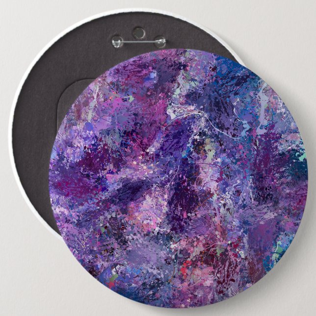 Violet abstraction button (Front & Back)