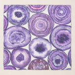 Violet agate pattern scarf<br><div class="desc">Violet agate slices painted with watercolors.inted with watercolors.</div>