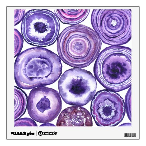 Violet agate pattern wall sticker