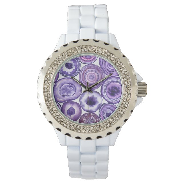 Violet agate pattern watch (Front)