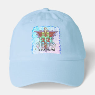 Violet Alien Triangle Hat