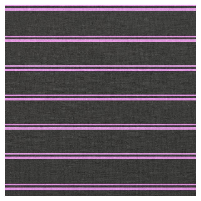 Violet and Black Colored Stripes Pattern Fabric (Close Up)