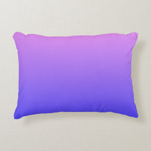 Violet and Blue Gradient Accent Pillow