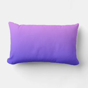 Violet and Blue Gradient Lumbar Pillow