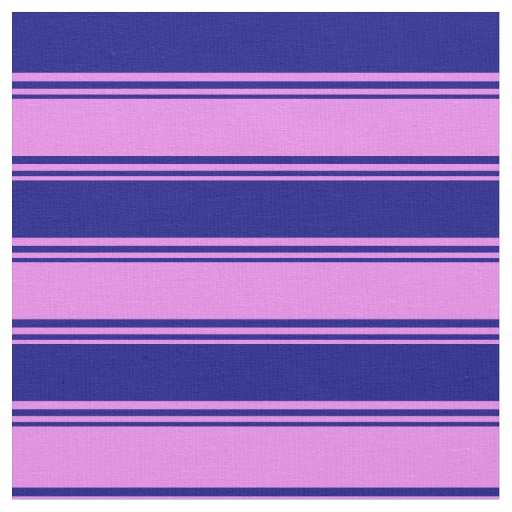 Violet and Blue Pattern of Stripes Fabric