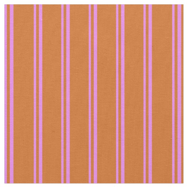 Violet and Chocolate Pattern Fabric (Close Up)
